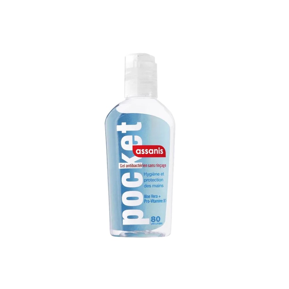 Assanis Gel désinfectant 80 ml Classic Bleu