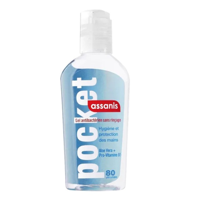 Assanis Gel désinfectant 80 ml Classic Bleu