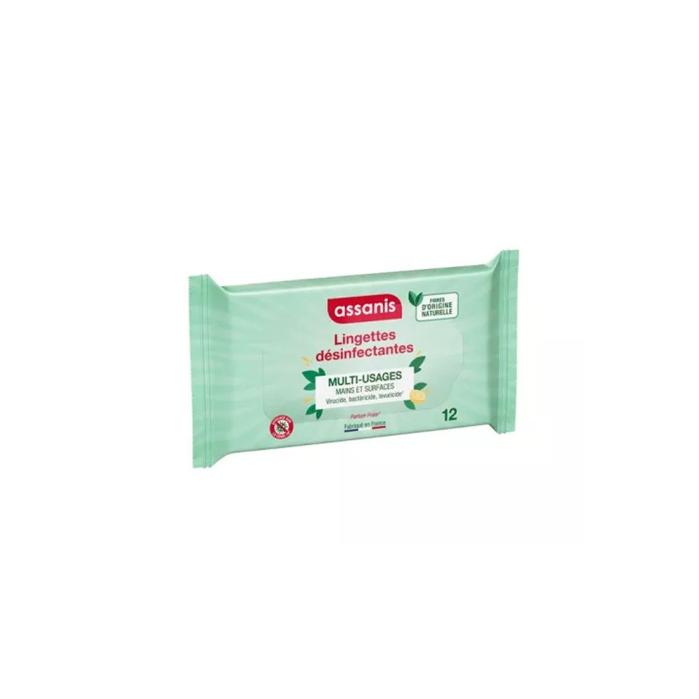 Assanis Lingettes Pocket 12 unités