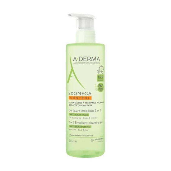 A-DERMA Exomega Control Gel Lavant 500ml