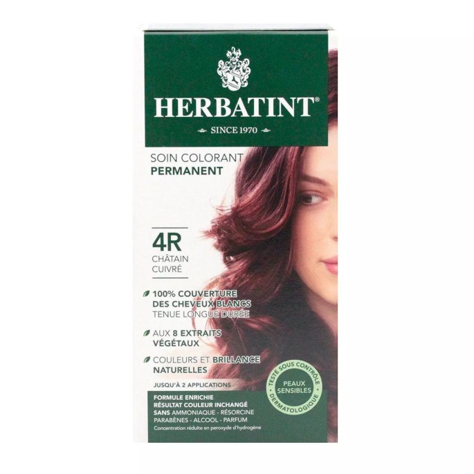 Herbatint 4R Châtain Cuivre - Teinture Capillaire