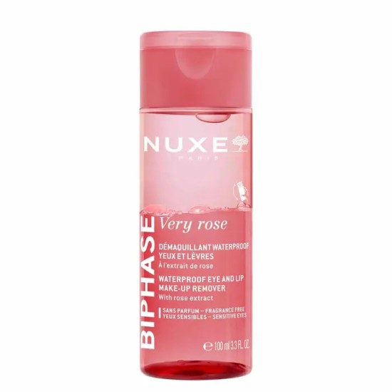 Nuxe very rose démaquillant yeux biphasé