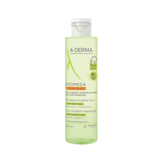 A-Derma Exomega Control Gel Lavant 200 ml