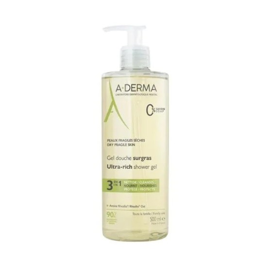 A-DERMA Gel Douche Surgras 500 ml