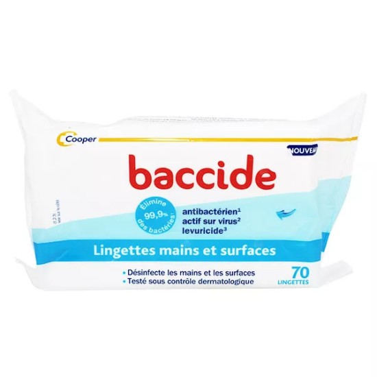 Baccide Désinfectant Mains Surfaces Lingettes