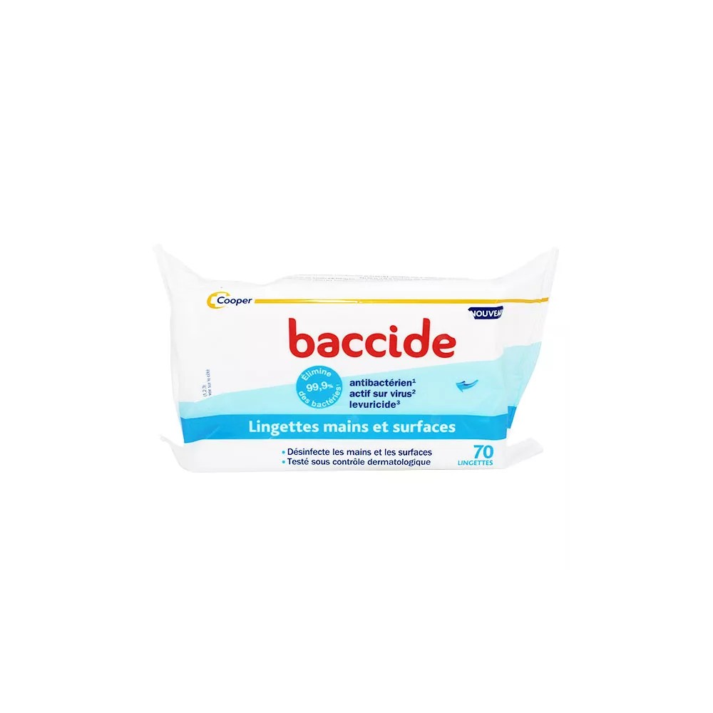 Baccide Désinfectant Mains Surfaces Lingettes
