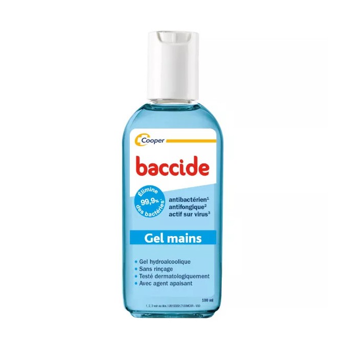 Baccide gel main bleu 100 ml