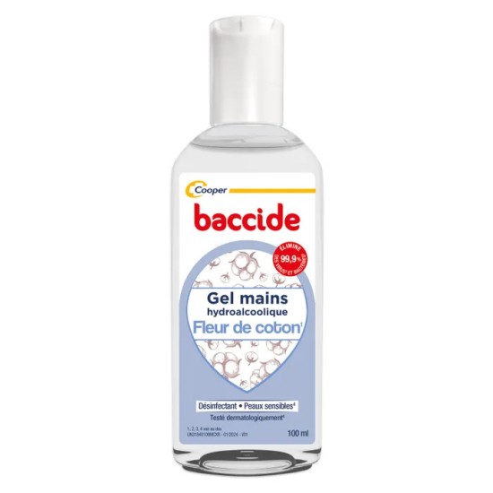 Baccide gel mains coton 100 ml