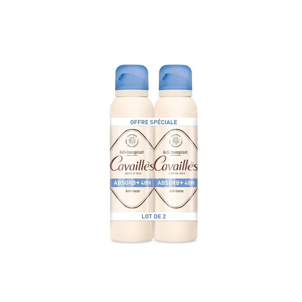 Roger Cavailes Déodorant Absorb + 48H Spray Duo