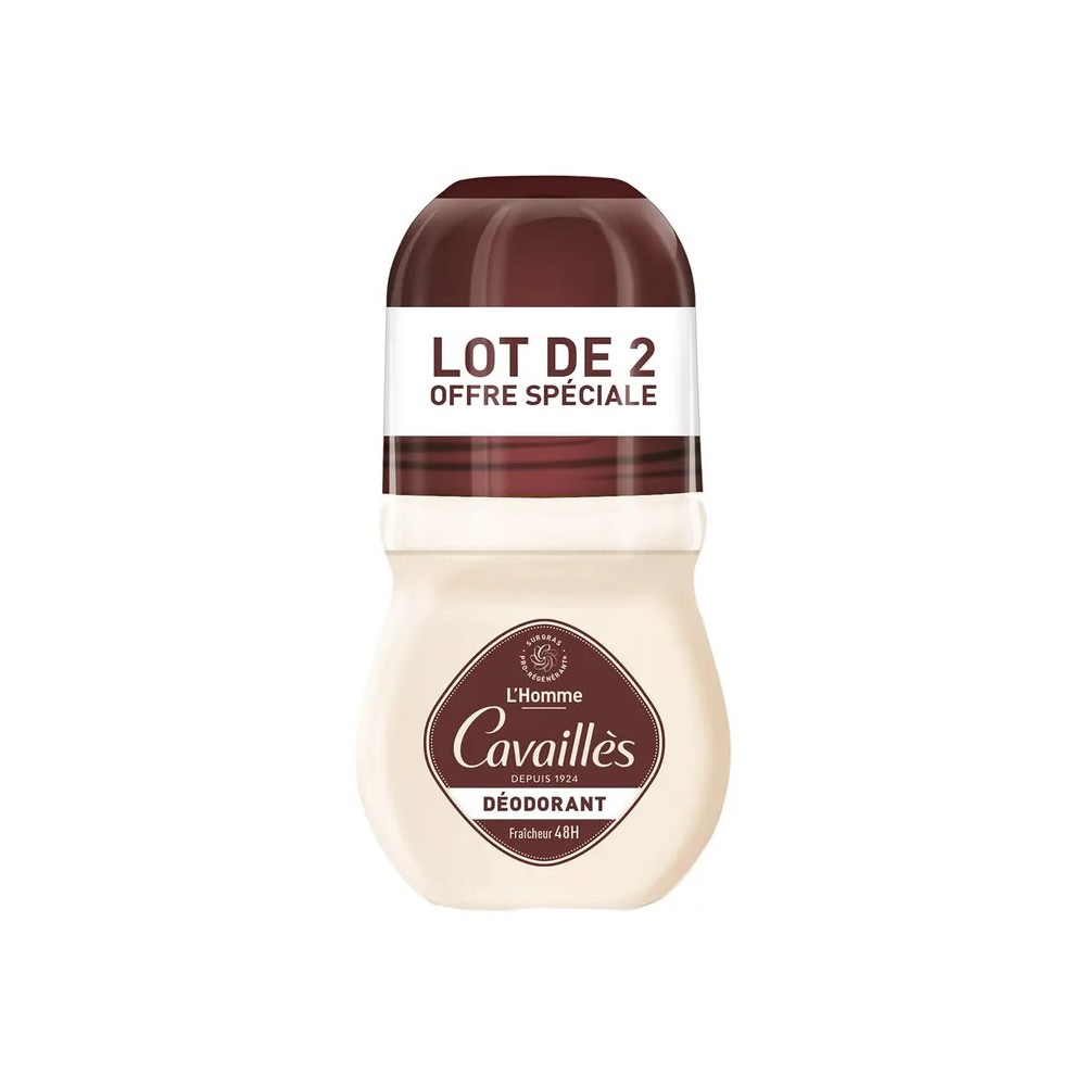 Roger Cavailes Déodorant Homme Roll-On Duo 48h
