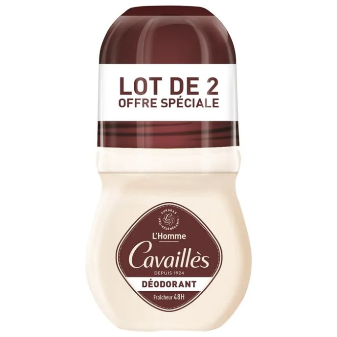 Roger Cavailes Déodorant Homme Roll-On Duo 48h