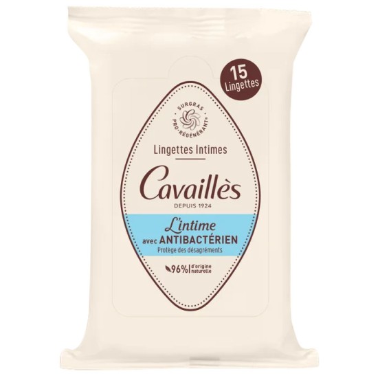 Roger Cavailles Lingettes Intimes Antibactériennes
