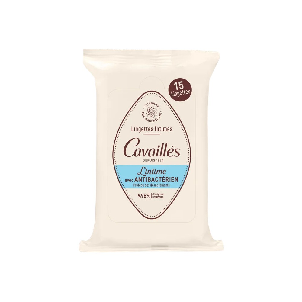 Roger Cavailles Lingettes Intimes Antibactériennes