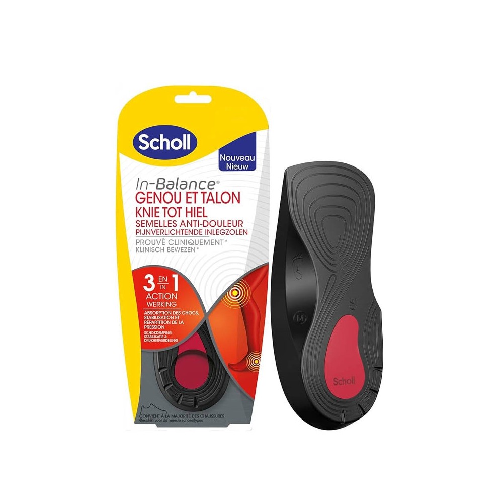 Scholl Semelle Genou Talon T1