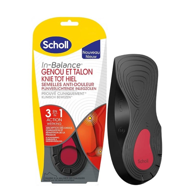 Scholl Semelle Genou Talon T1