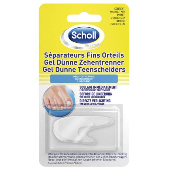Scholl séparateurs orteils fins