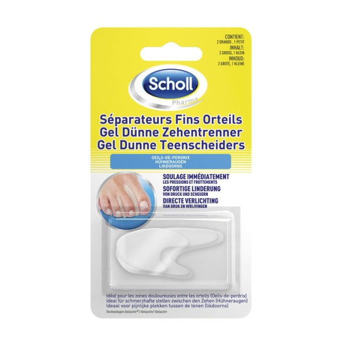 Scholl séparateurs orteils fins