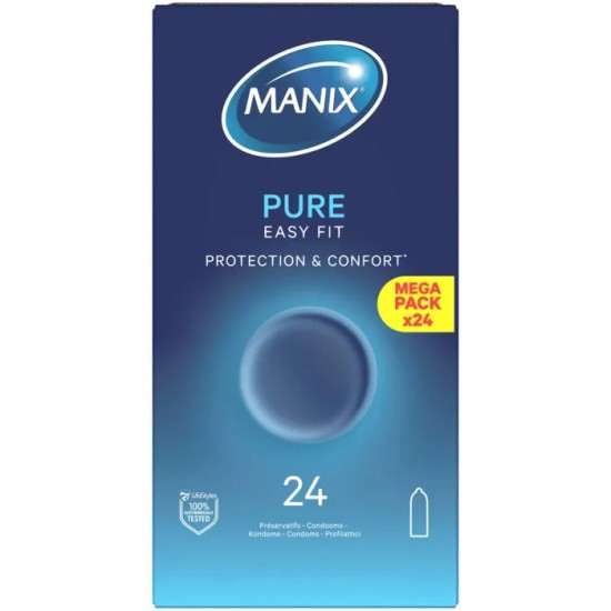 Manix Pure Préservatifs - Boîte de 24