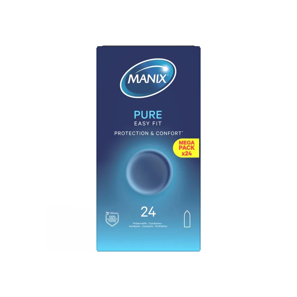 Manix Pure Préservatifs - Boîte de 24