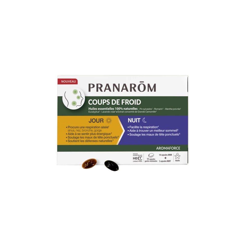 Pranarôm Aromaforce Capsules Jour Nuit 15 Unités