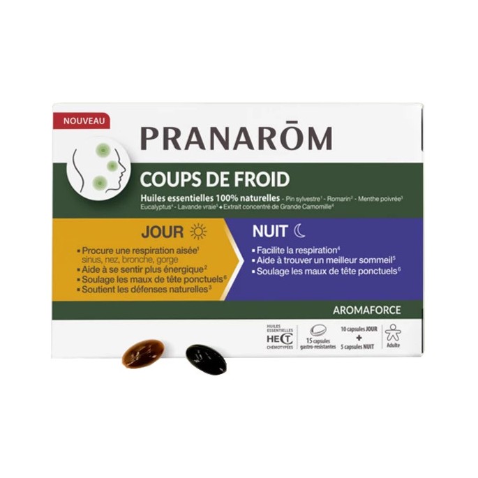Pranarôm Aromaforce Capsules Jour Nuit 15 Unités