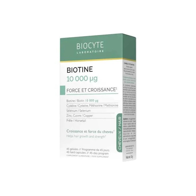 Biocyte Biotine Gel Boîte de 45