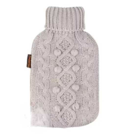 Calindoo Bouillotte Tricot Gris 2L