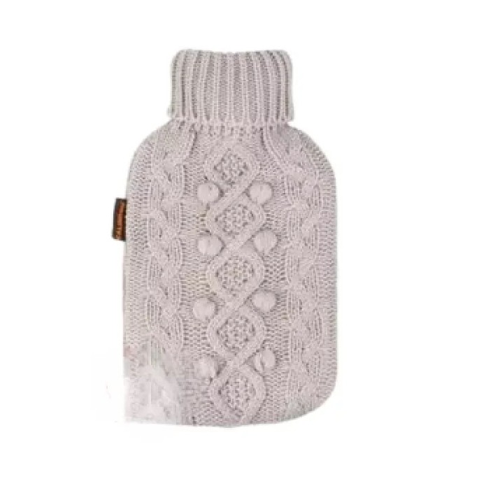 Calindoo Bouillotte Tricot Gris 2L