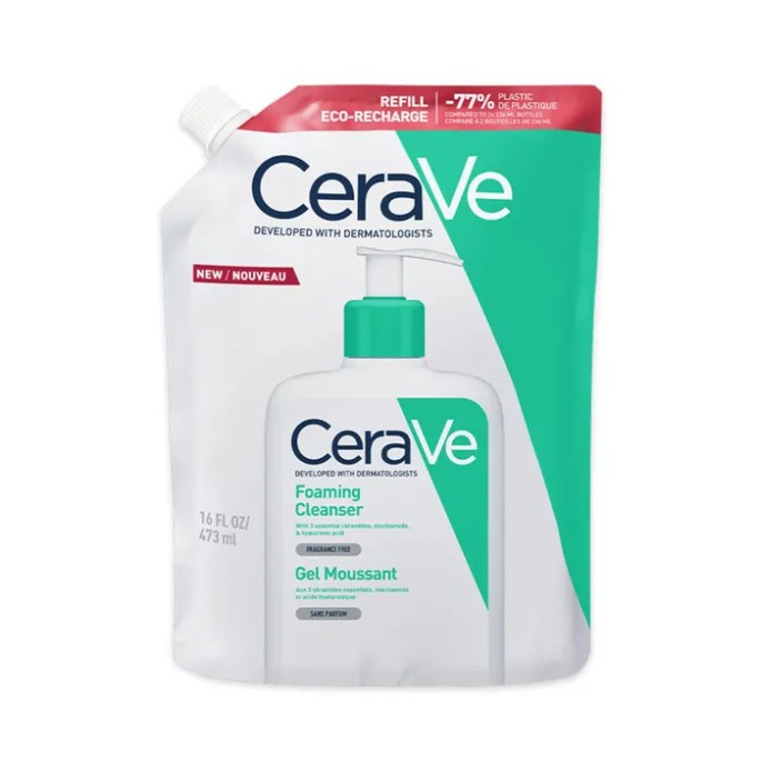 CeraVe gel moussant 473 ml éco recharges