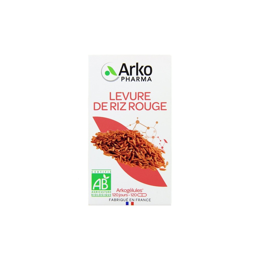 Arkopharma Levure de Riz Rouge Bio 120 gélules