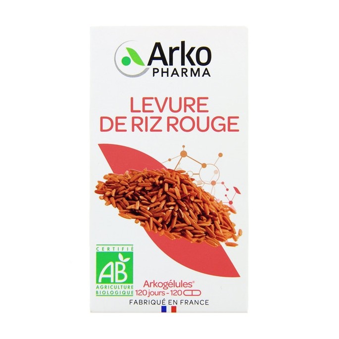Arkopharma Levure de Riz Rouge Bio 120 gélules