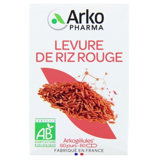 Arkopharma levure de riz rouge bio 60 gélules