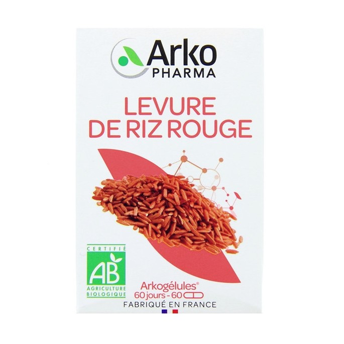 Arkopharma levure de riz rouge bio 60 gélules
