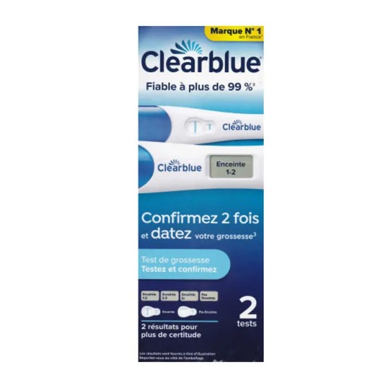 Clearblue Testez et Confirmez Grossesse Duo