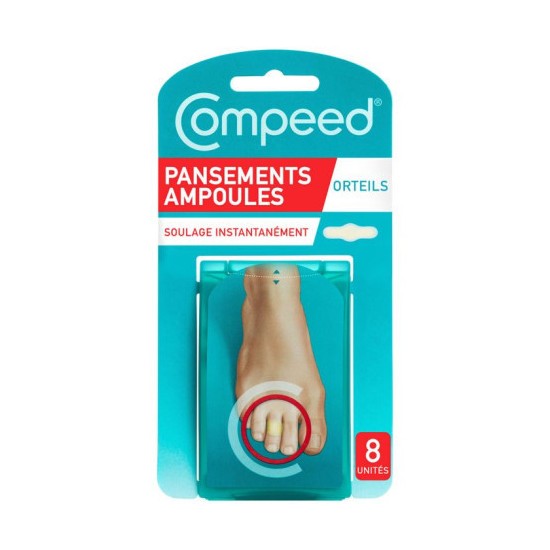 Compeed ampoules aux orteils - boite de 8