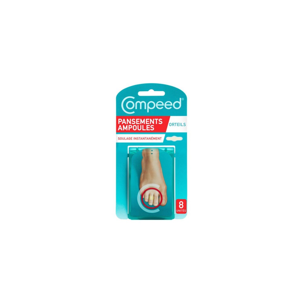 Compeed ampoules aux orteils - boite de 8