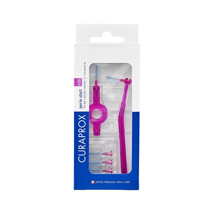 Curaprox Brossettes Interdentaires Cps 406 5 Unités + 2 Manches