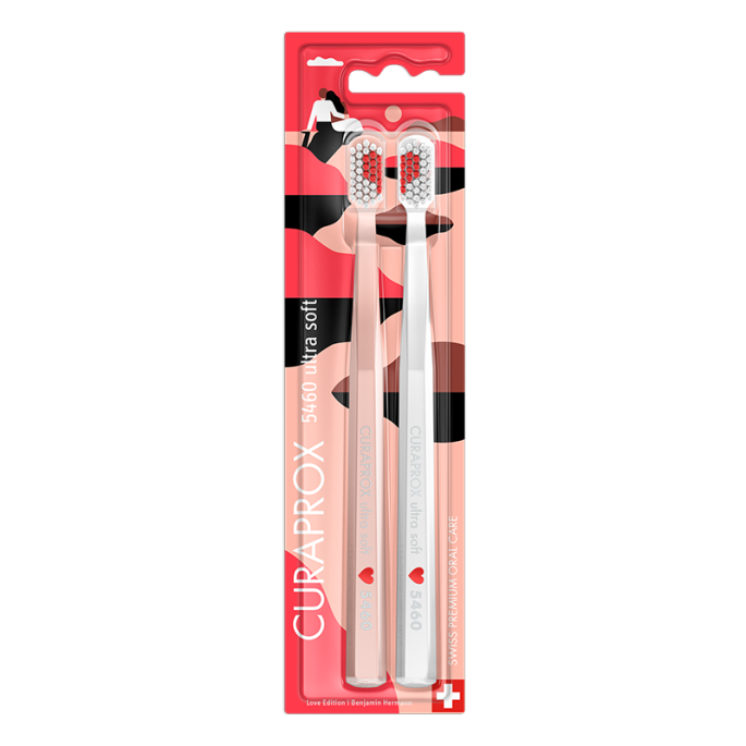 Curaprox Brosse à Dents Ultra Soft Cs 5460 Love Duo