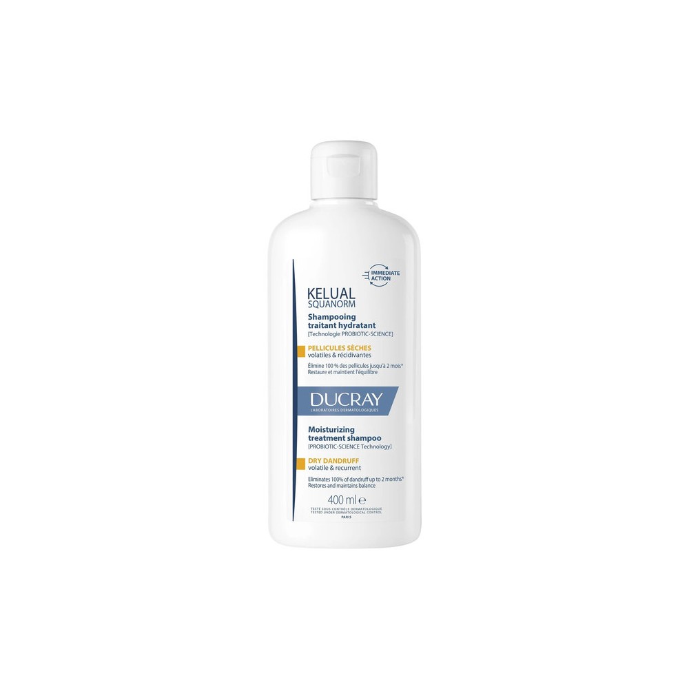 Ducray Kelual Squalorm Shampooing Pellicules Seches 400 ml