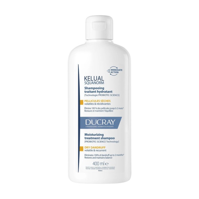 Ducray Kelual Squalorm Shampooing Pellicules Seches 400 ml