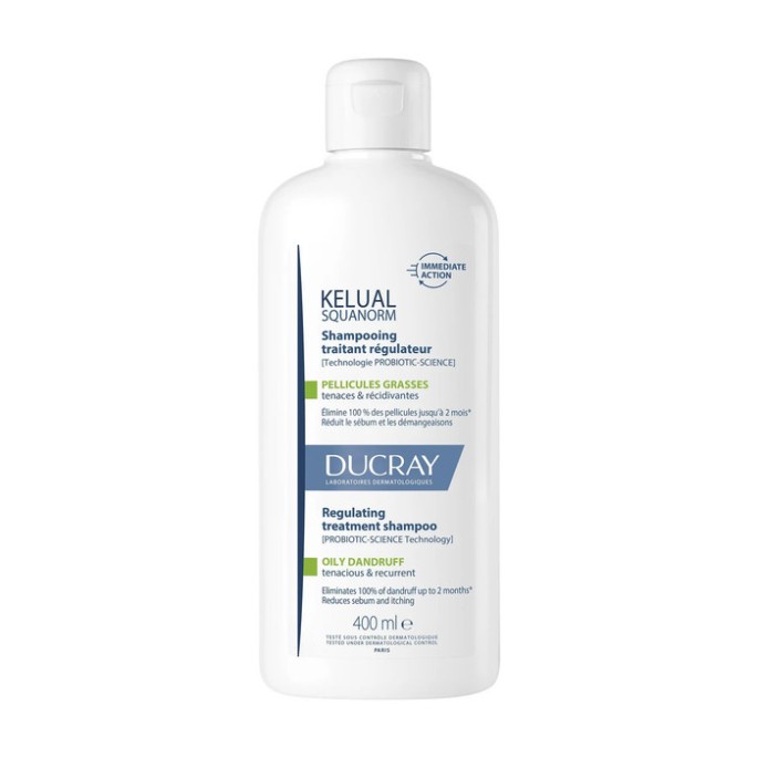 Ducray Kelual Squanorm Shampooing Pellicules Grasses