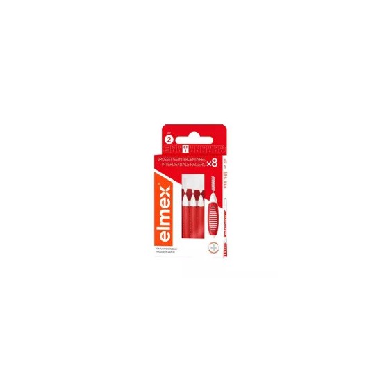 Elmex Brossettes T2 0,9 mm Rouge