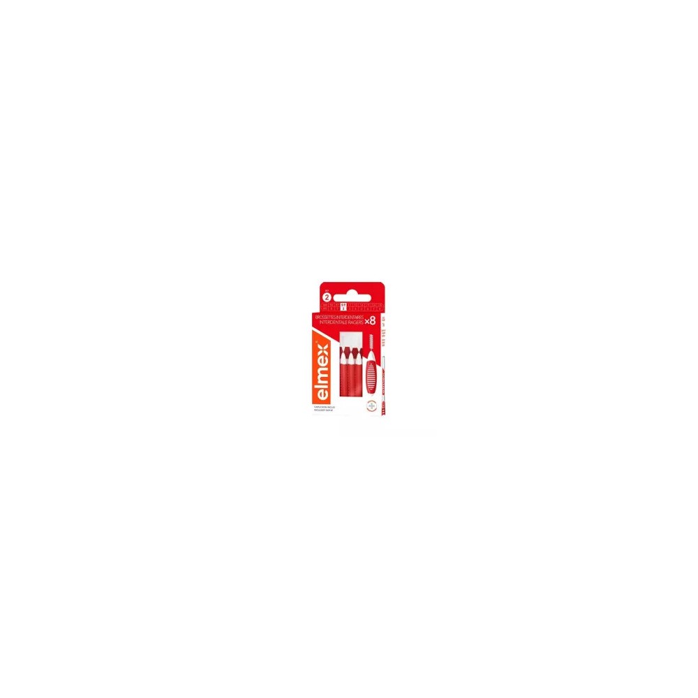 Elmex Brossettes T2 0,9 mm Rouge