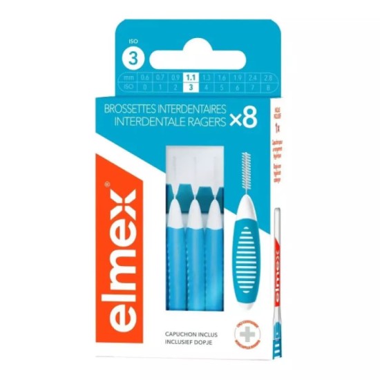 Elmex Brossettes T3 1,1 mm Bleu