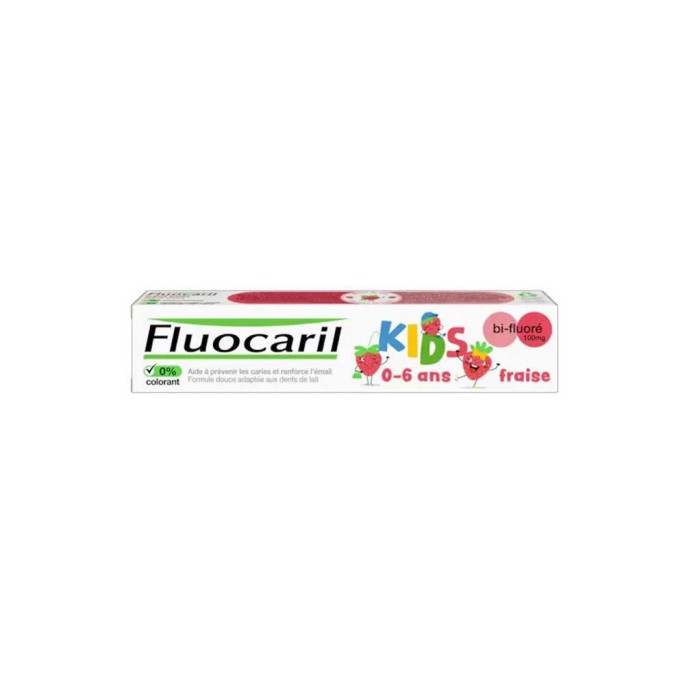 Fluocaril Dentifrice 0/6 Ans Fraise 50 ml