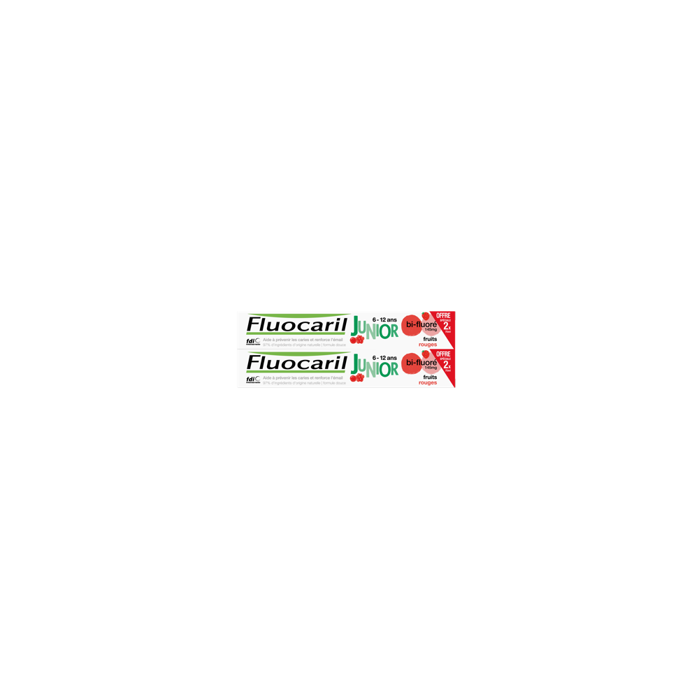 Fluocaril Dentifrice 6-12 ans Rouges Duo