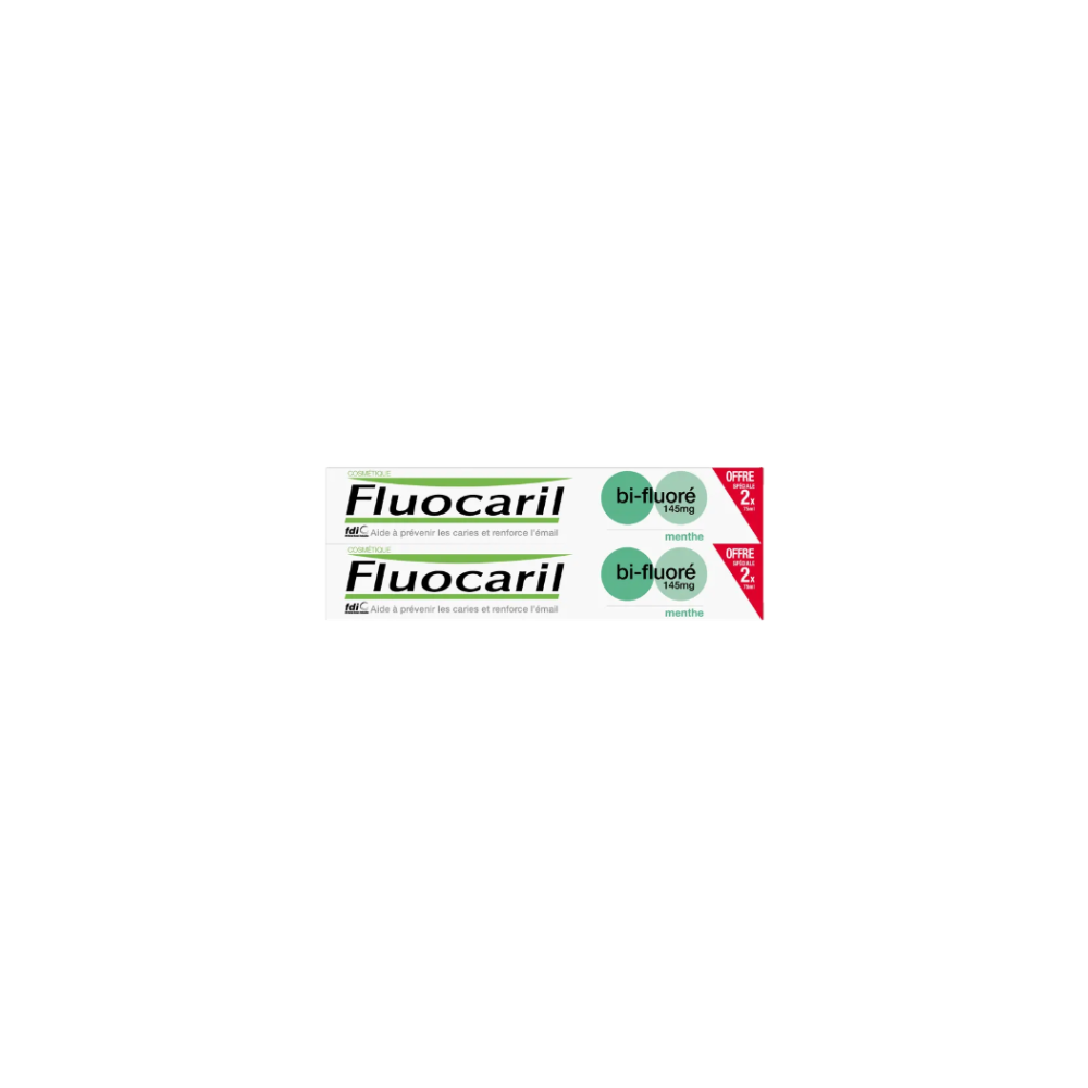 Fluocaril Dentifrice Bi-Fluoré 2 x 75 ml