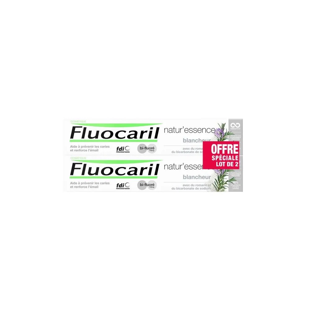 Fluocaril Natur Essence Blancheur 145 mg Duo