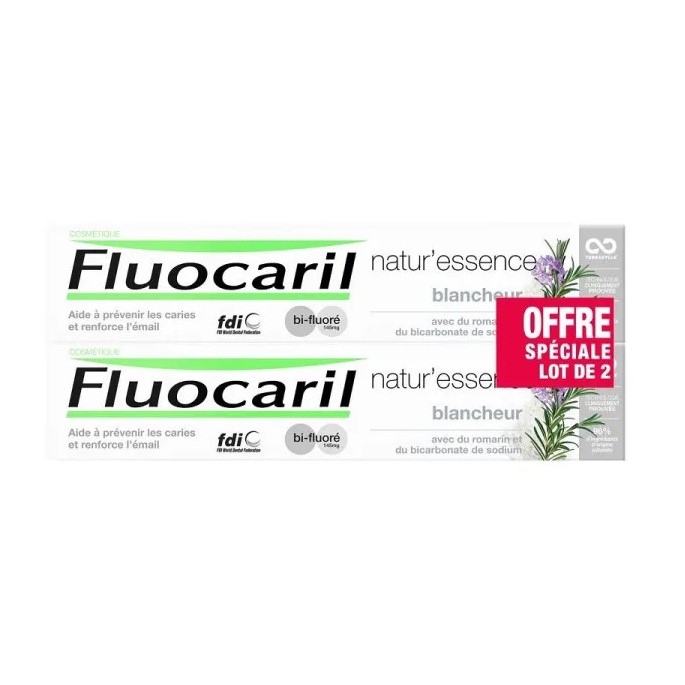 Fluocaril Natur Essence Blancheur 145 mg Duo