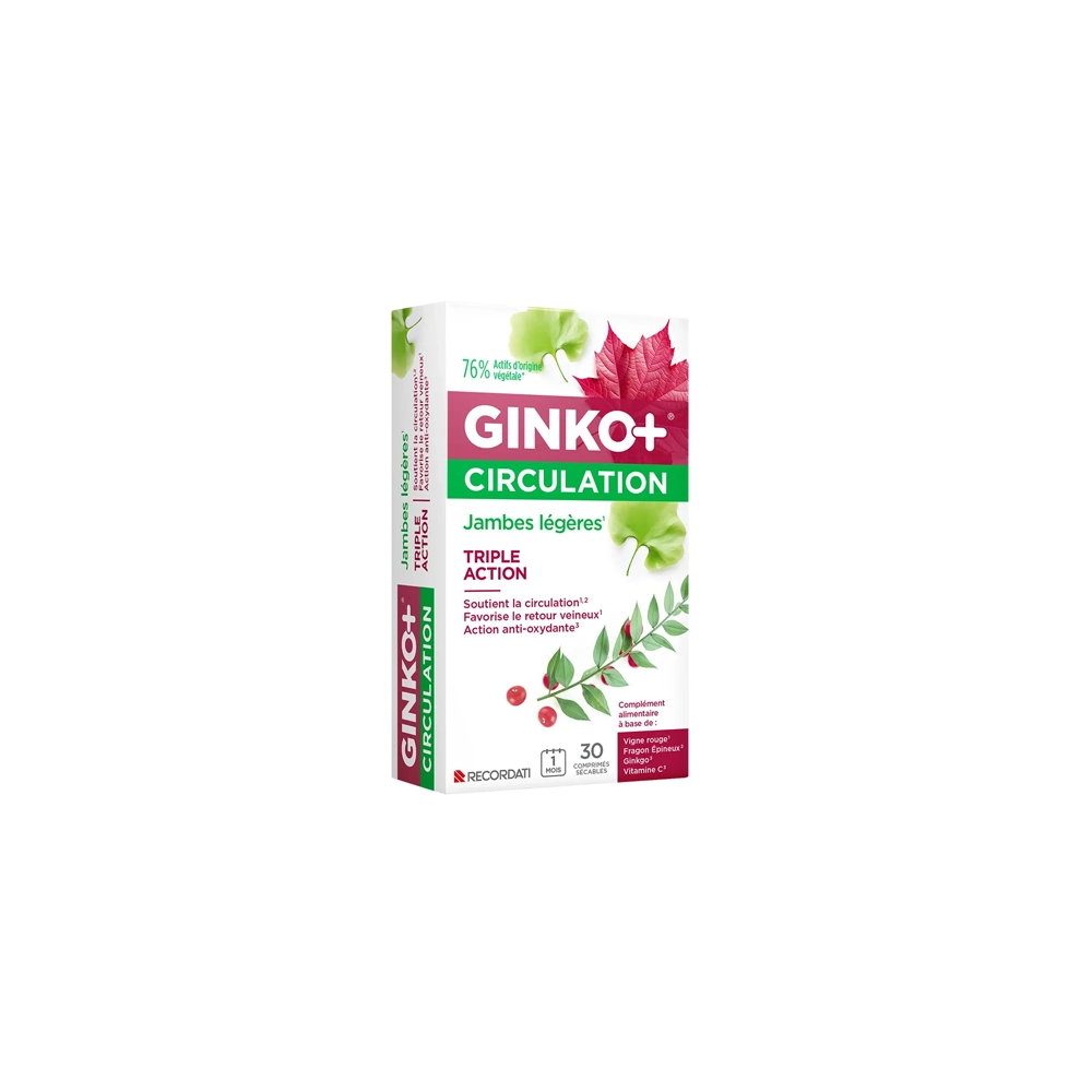 Ginko + Ginkgo Biloba Circulation 30 comprimés